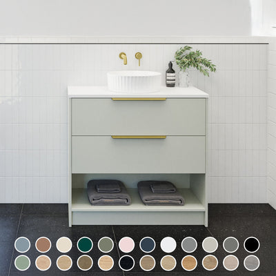 TIMBERLINE KANSAS CUSTOM FLOOR STANDING VANITY (ALL SIZING)