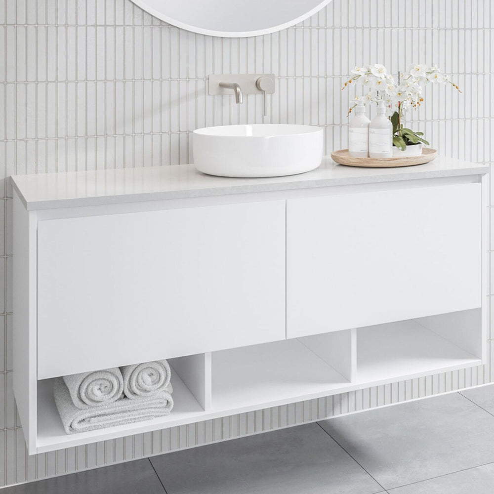 TIMBERLINE KANSAS CUSTOM WALL HUNG VANITY (ALL SIZING)