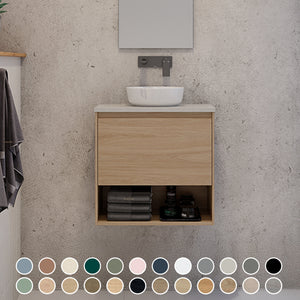 TIMBERLINE KARLIE CUSTOM WALL HUNG VANITY (ALL SIZING)