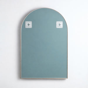 POSEIDON AURA ARCH ALUMINUM FRAMED MIRROR BRUSHED NICKEL 600X900MM