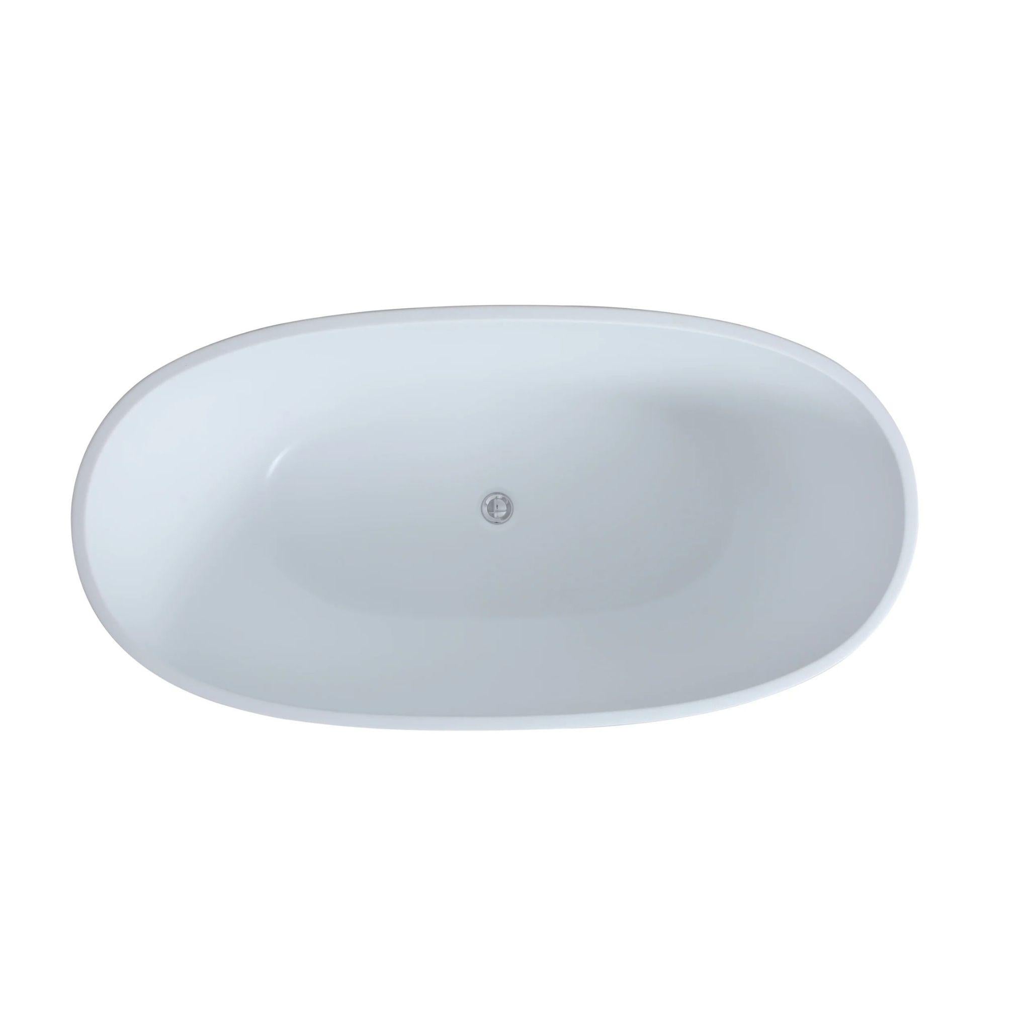 POSEIDON STELLA FREE STANDING BATHTUB GLOSS WHITE (AVAILABLE IN 1500MM AND 1700MM)