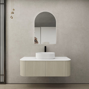 CETO BRONTE COASTAL OAK 1200MM SINGLE BOWL WALL HUNG VANITY
