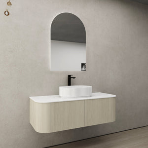CETO BRONTE COASTAL OAK 1200MM SINGLE BOWL WALL HUNG VANITY