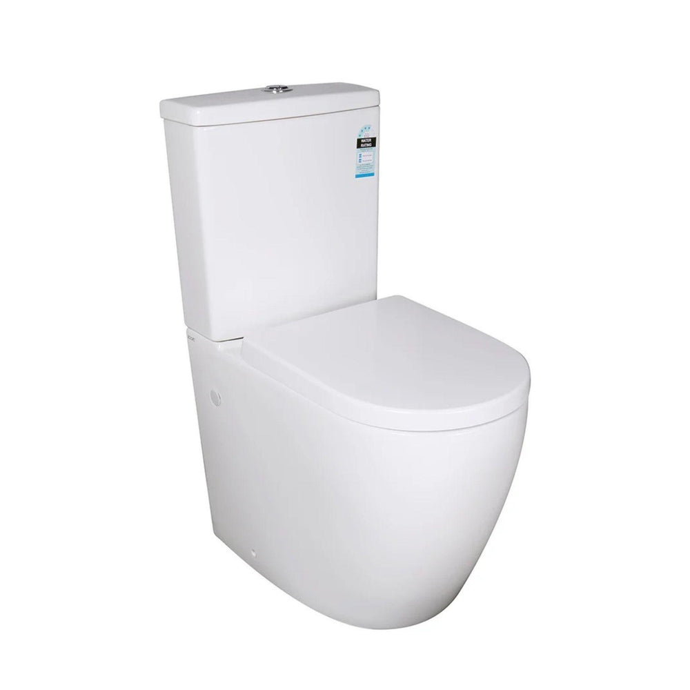 POSEIDON AMBULANT BOX RIM TOILET SUITE GLOSS WHITE