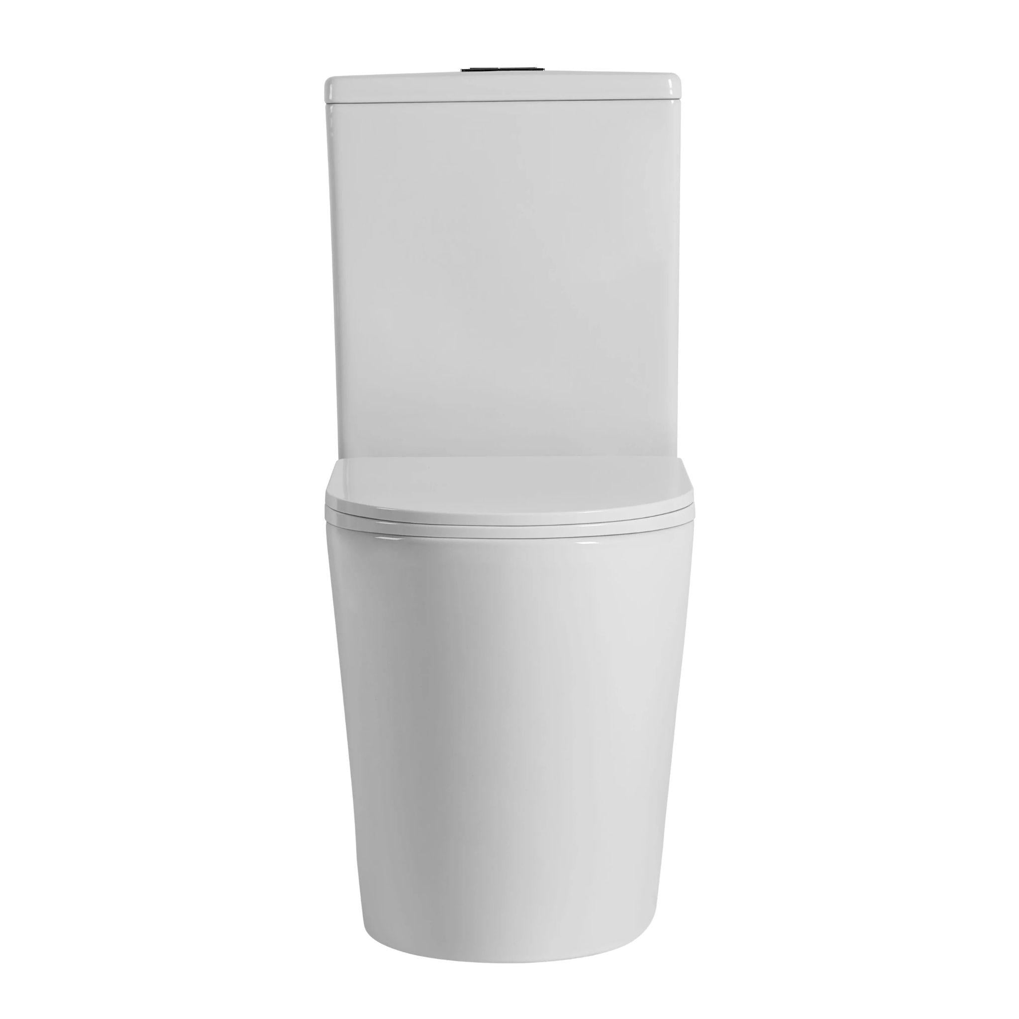 POSEIDON AVIS RIMLESS BACK TO WALL TOILET SUITE MATTE WHITE