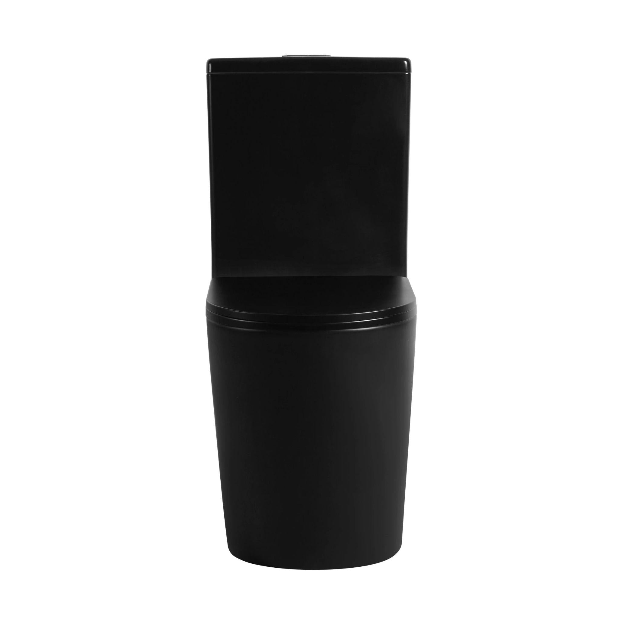 POSEIDON AVIS RIMLESS BACK TO WALL TOILET SUITE MATTE BLACK