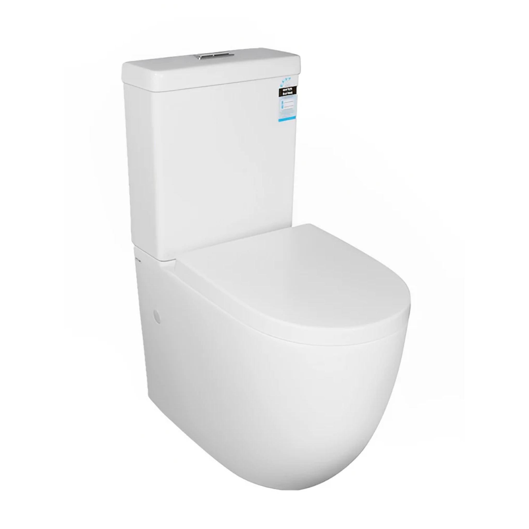 POSEIDON ROLA SHORT PROJECTION TOILET SUITE GLOSS WHITE