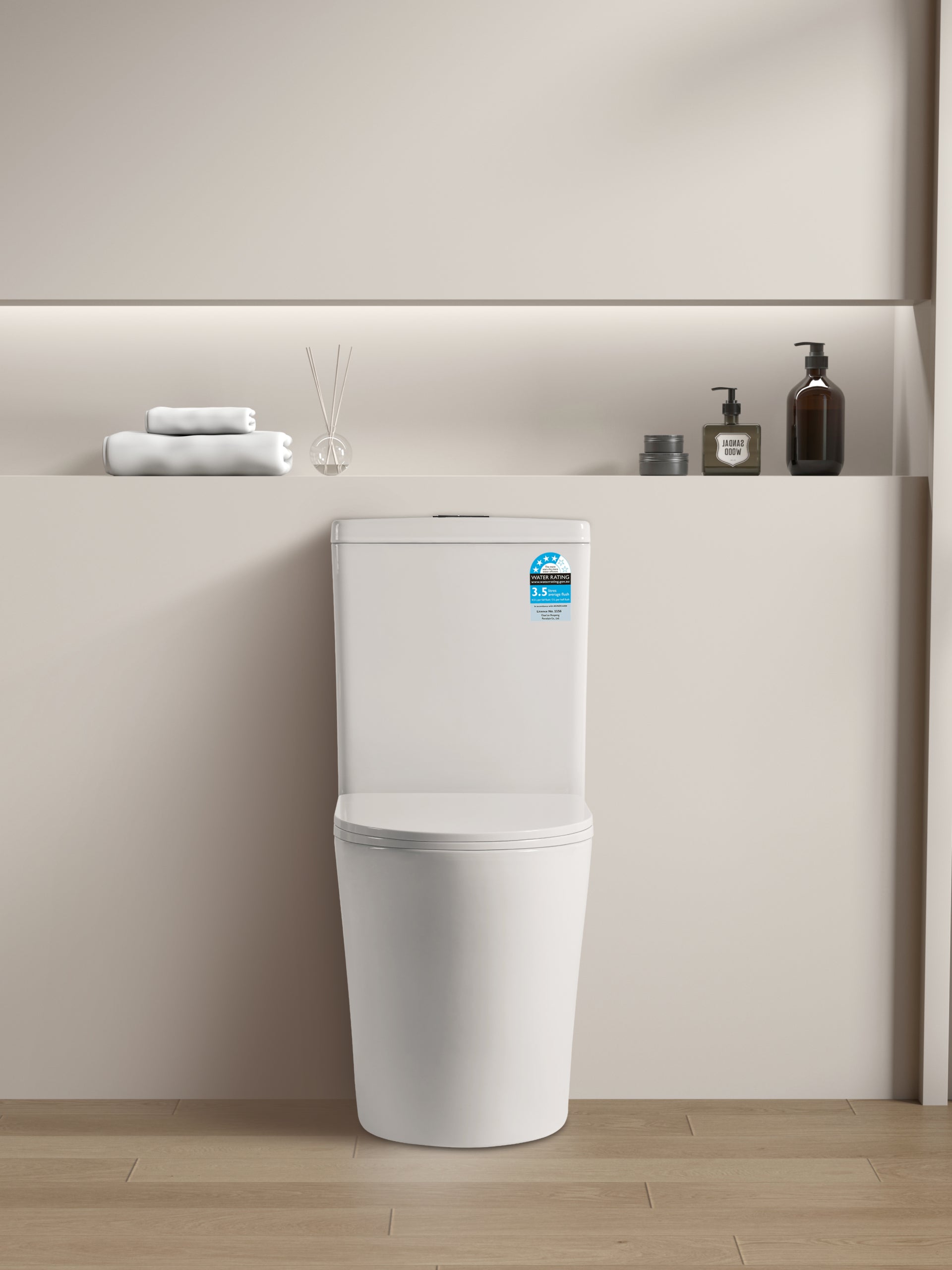 POSEIDON VIVID BTW TOILET SUITE GLOSS WHITE