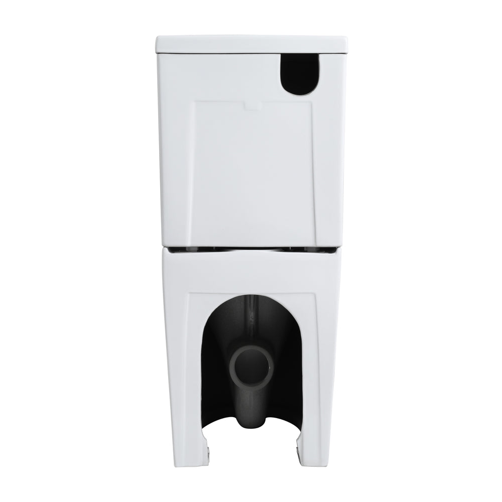 POSEIDON ZEUS RIMLESS BACK TO WALL SMART TOILET WITH REMOTE CONTROL GLOSS WHITE