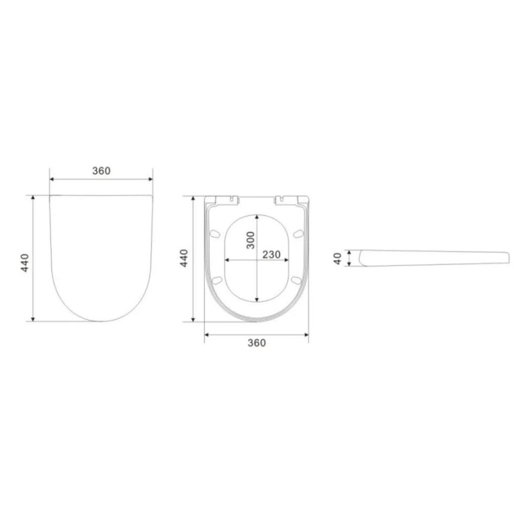 POSEIDON AVERY WALL HUNG PAN GLOSS WHITE