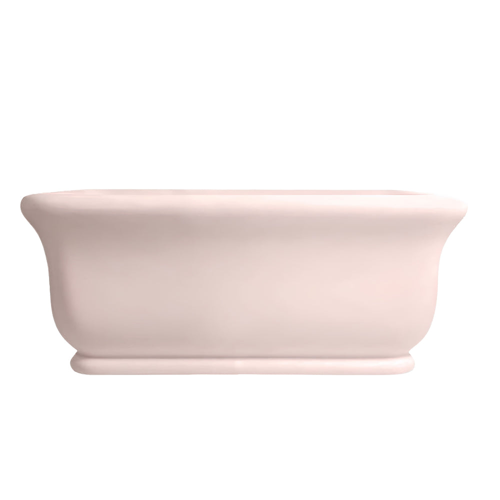 TURNER HASTINGS KIRKHAM TITANCAST FREESTANDING NON OVERFLOW BATHTUB MISTY ROSE (AVAILABLE IN 1600MM AND 1800MM)