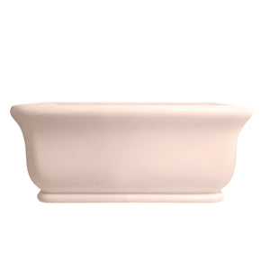 TURNER HASTINGS KIRKHAM TITANCAST FREESTANDING NON OVERFLOW BATHTUB SOFT PEACH (AVAILABLE IN 1600MM AND 1800MM)