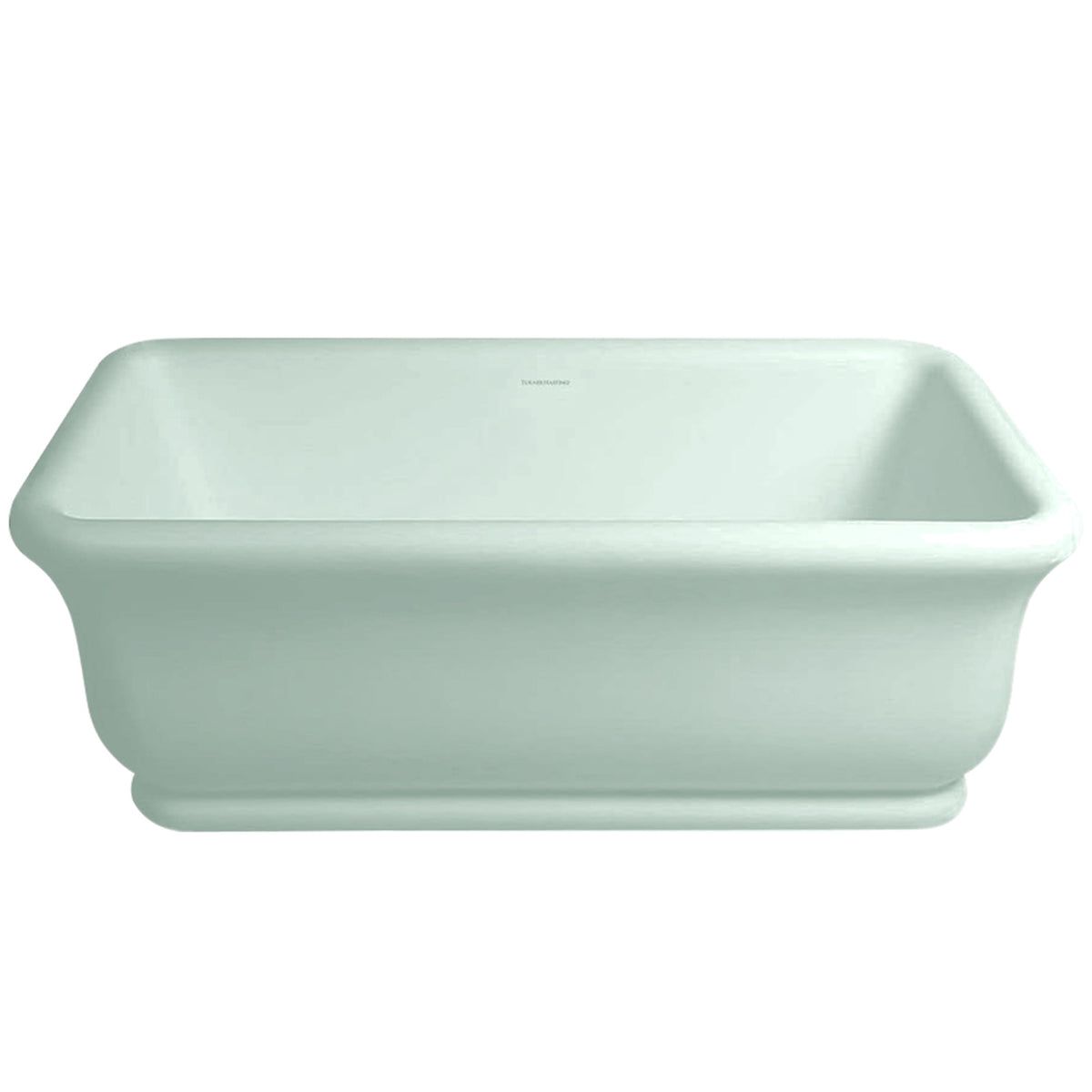 TURNER HASTINGS KIRKHAM TITANCAST FREESTANDING NON OVERFLOW BATHTUB FROSTY MINT 1800MM