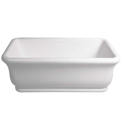 TURNER HASTINGS KIRKHAM TITANCAST SOLID SURFACE FREESTANDING BATHTUB GLOSS WHITE (AVAILABLE IN 1600MM & 1800MM)