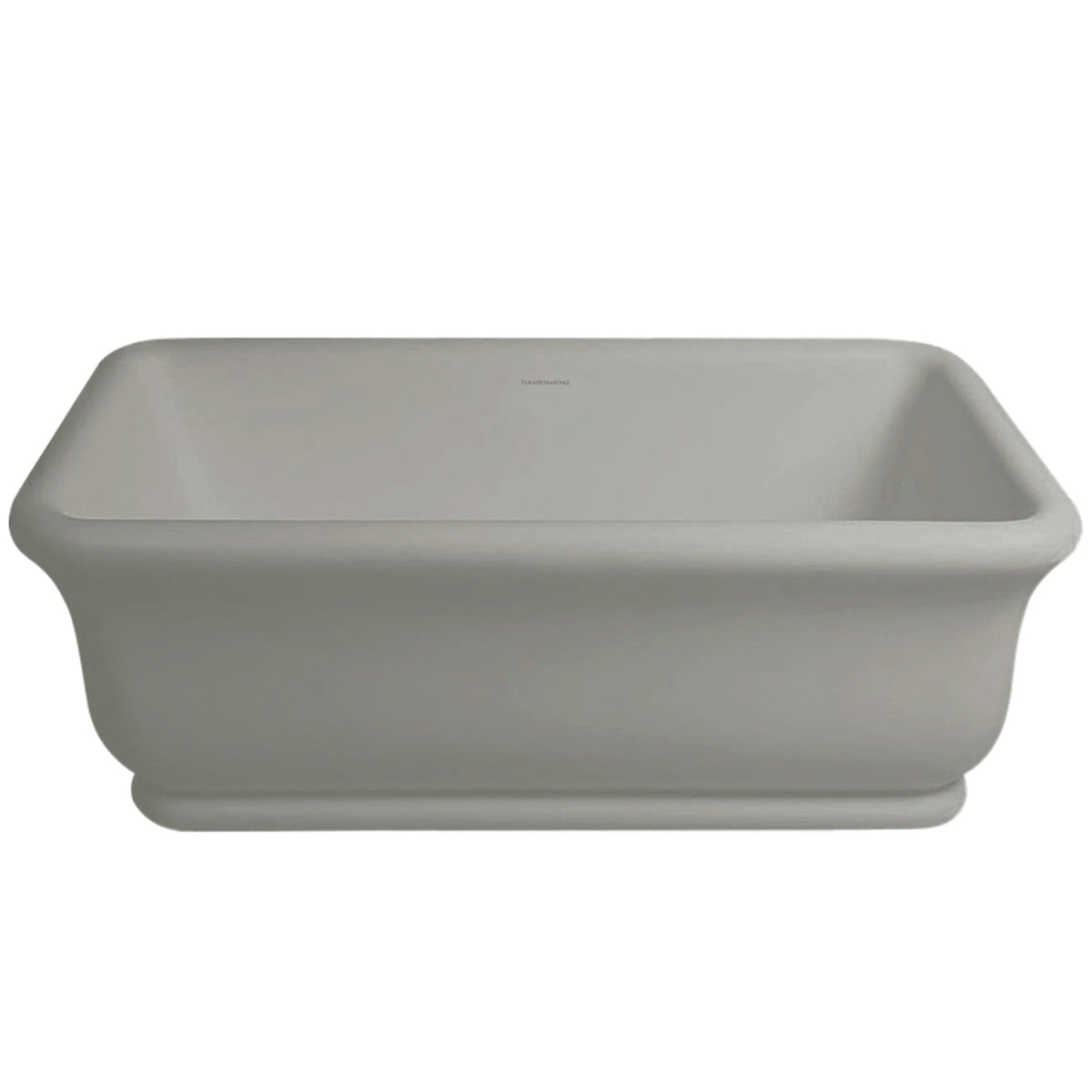 TURNER HASTINGS KIRKHAM TITANCAST FREESTANDING NON OVERFLOW BATHTUB INDUSTRIAL GREY 1800MM