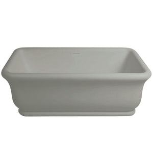 TURNER HASTINGS KIRKHAM TITANCAST FREESTANDING OVERFLOW BATHTUB INDUSTRIAL GREY (AVAILABLE IN 1600MM AND 1800MM)