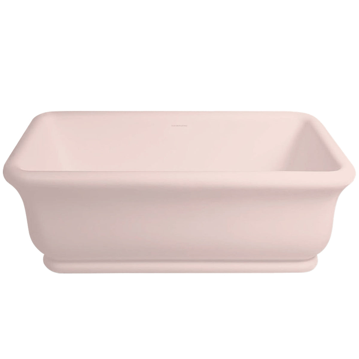 TURNER HASTINGS KIRKHAM TITANCAST FREESTANDING NON OVERFLOW BATHTUB MISTY ROSE 1800MM