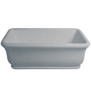TURNER HASTINGS KIRKHAM TITANCAST FREESTANDING OVERFLOW BATHTUB POWDER GREY (AVAILABLE IN 1600MM AND 1800MM)