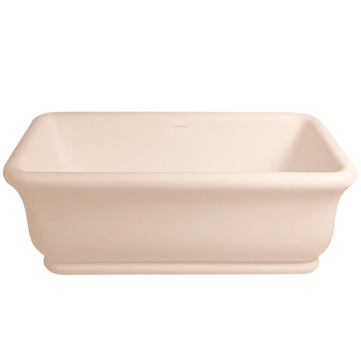 TURNER HASTINGS KIRKHAM TITANCAST FREESTANDING NON OVERFLOW BATHTUB SOFT PEACH 1800MM