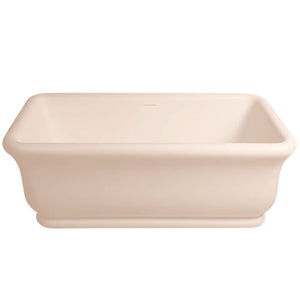 TURNER HASTINGS KIRKHAM TITANCAST FREESTANDING OVERFLOW BATHTUB SOFT PEACH (AVAILABLE IN 1600MM AND 1800MM)
