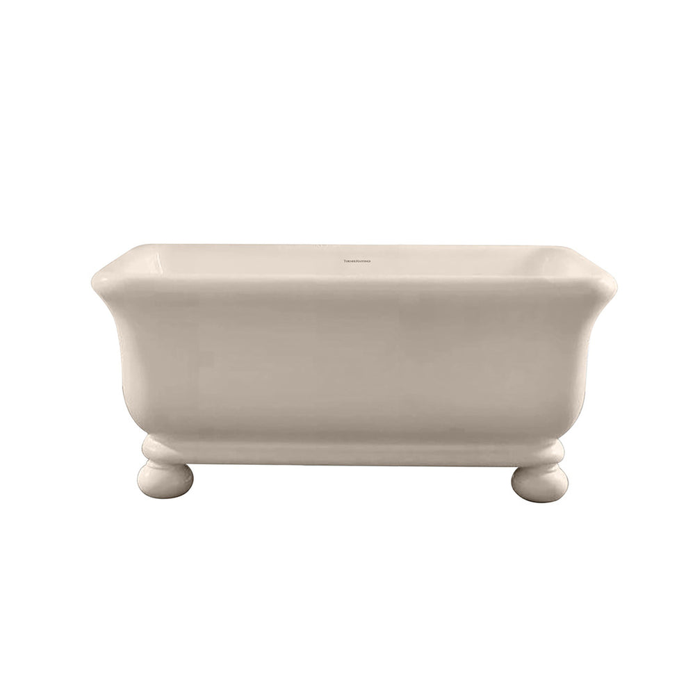 TURNER HASTINGS KIRKHAM TITANCAST FREESTANDING NON OVERFLOW BATHTUB WITH BALL FEET NATURAL LINEN (AVAILABLE IN 1600MM AND 1800MM)