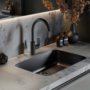 KOHLER TAUT KITCHEN MIXER 323MM MATTE BLACK