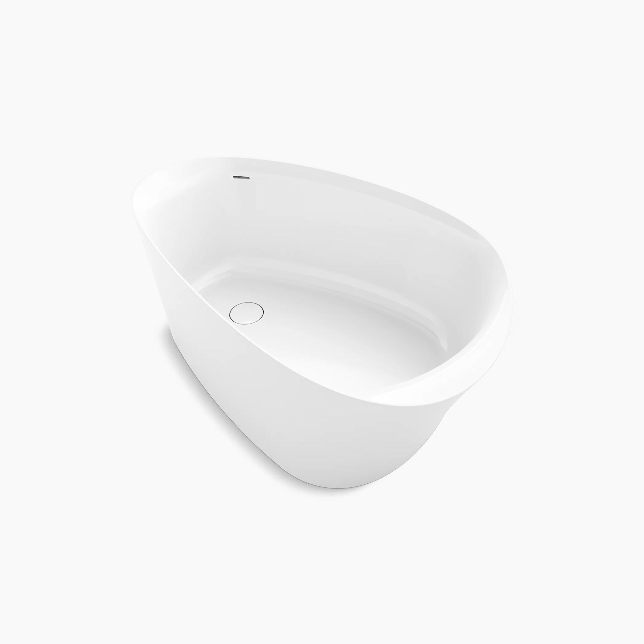 KOHLER VEIL LITHOCAST FREESTANDING BATHTUB GLOSS WHITE 1649MM