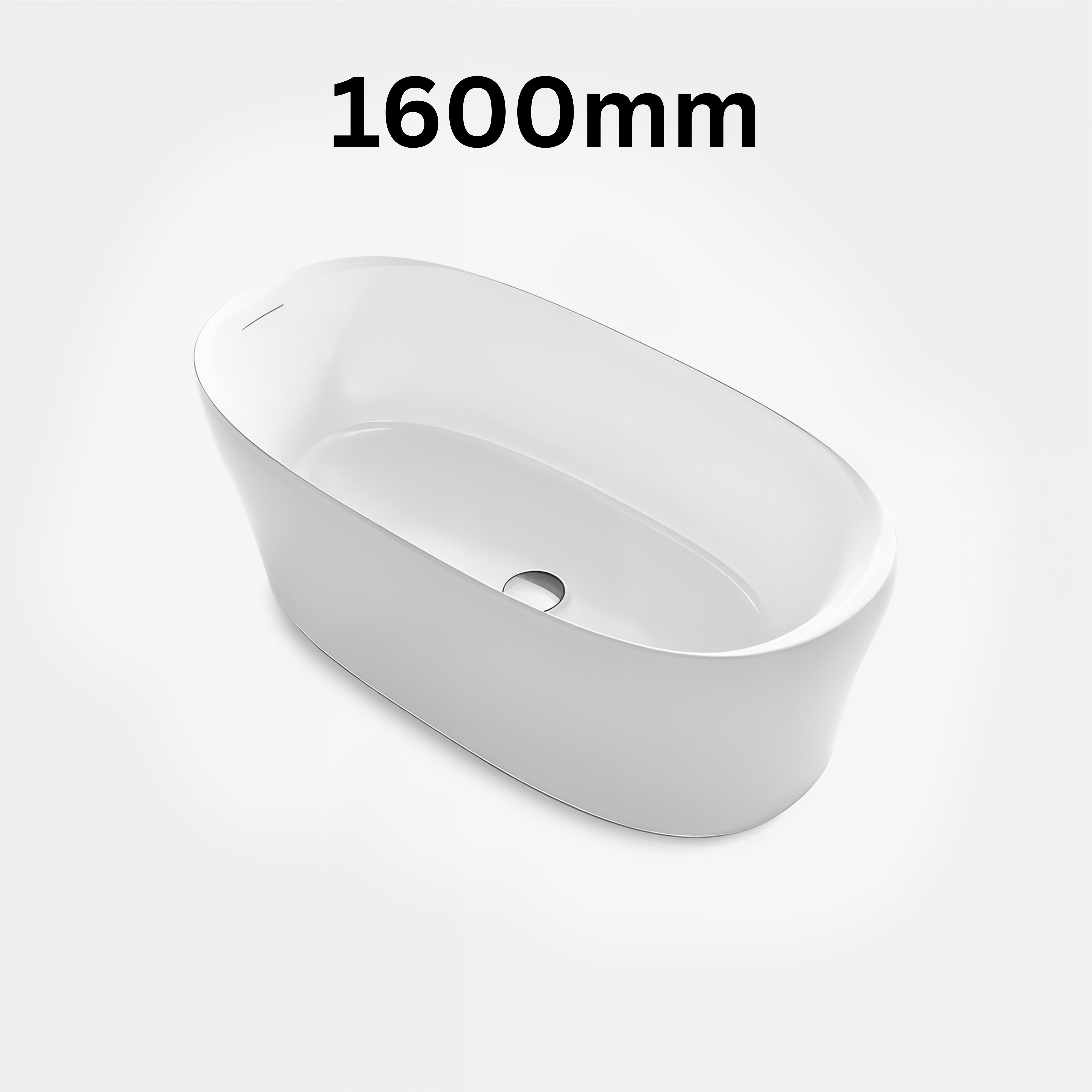 KOHLER KARING LITHOCAST FREESTANDING BATHTUB GLOSS WHITE (AVAILABLE IN 1600MM AND 1700MM)