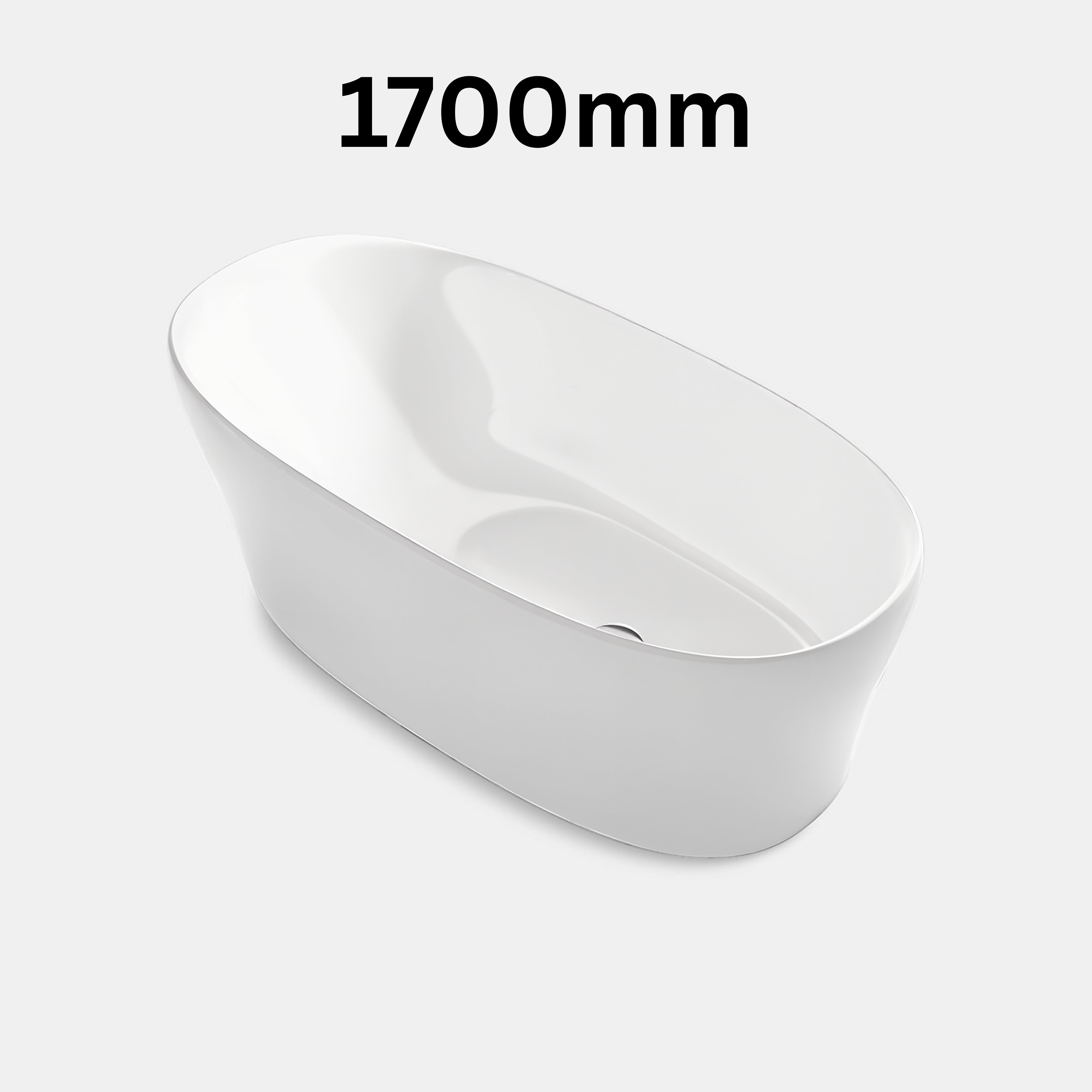 KOHLER KARING LITHOCAST FREESTANDING BATHTUB GLOSS WHITE (AVAILABLE IN 1600MM AND 1700MM)