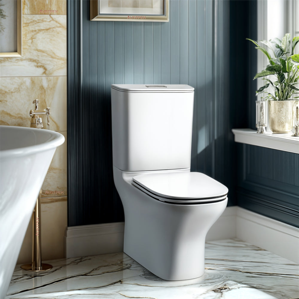 KOHLER MODERNLIFE BACK TO WALL TOILET SUITE WITH ELITE SEAT W/ NIGHTLIGHT GLOSS WHITE