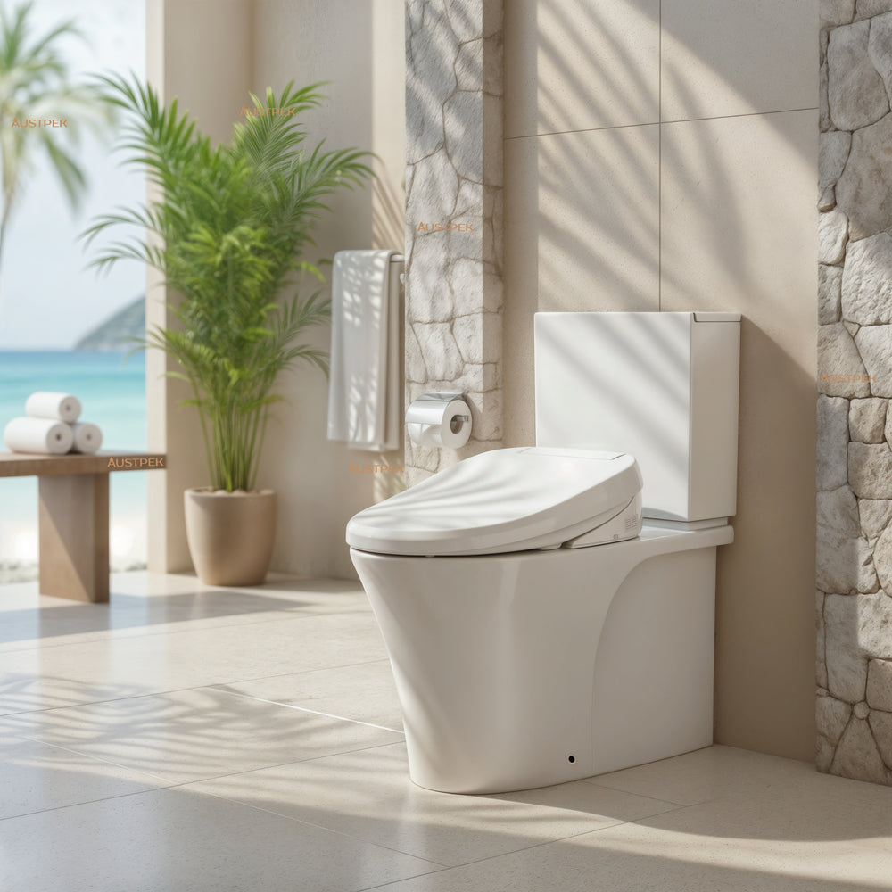 KOHLER VEIL BACK-TO-WALL TOILET WITH REMOTE CONTROL BIDET ELONGATED GLOSS WHITE