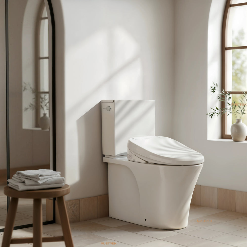 KOHLER VEIL BACK-TO-WALL TOILET WITH REMOTE CONTROL BIDET ELONGATED GLOSS WHITE