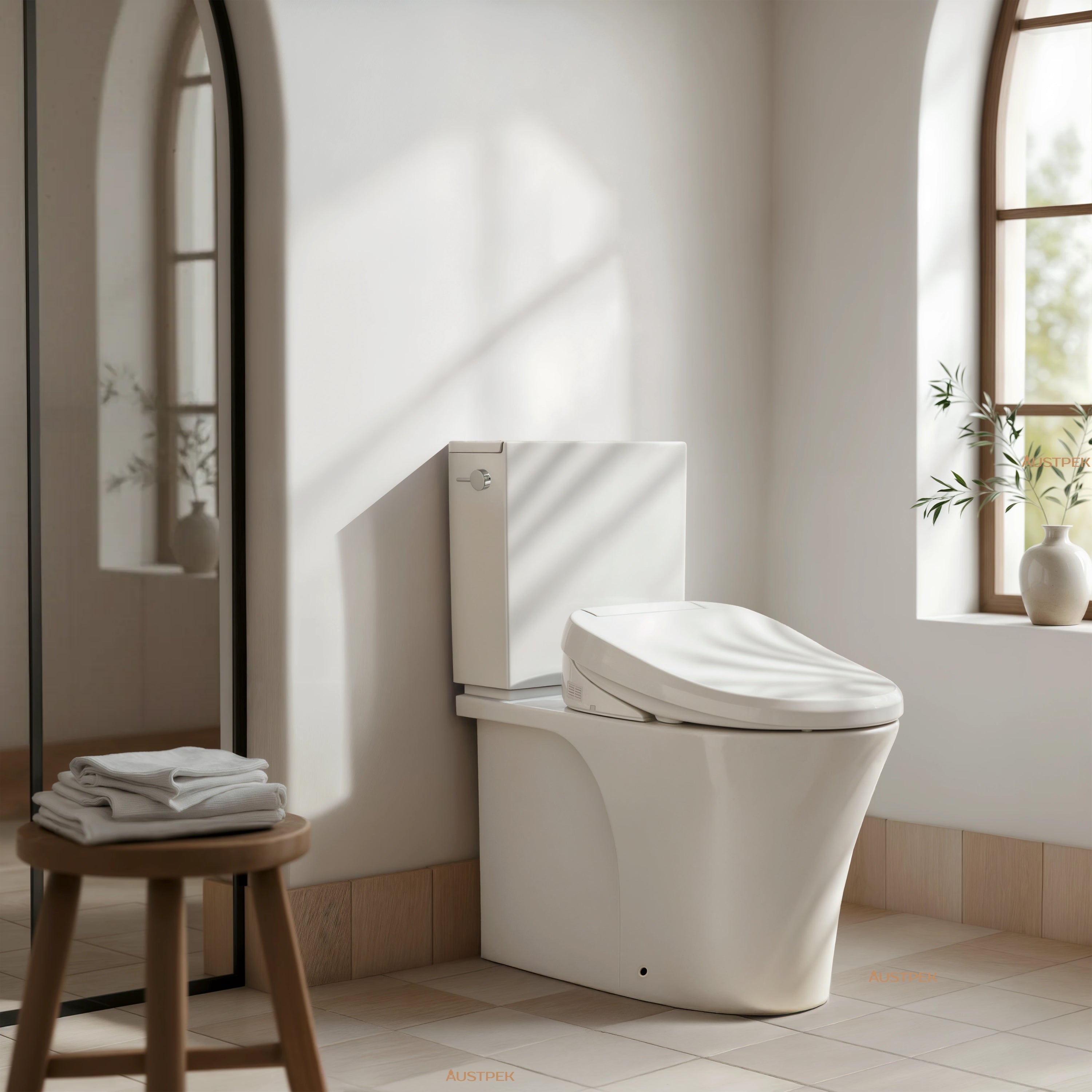 KOHLER VEIL BACK-TO-WALL TOILET WITH REMOTE CONTROL WASHLET ELONGATED GLOSS WHITE