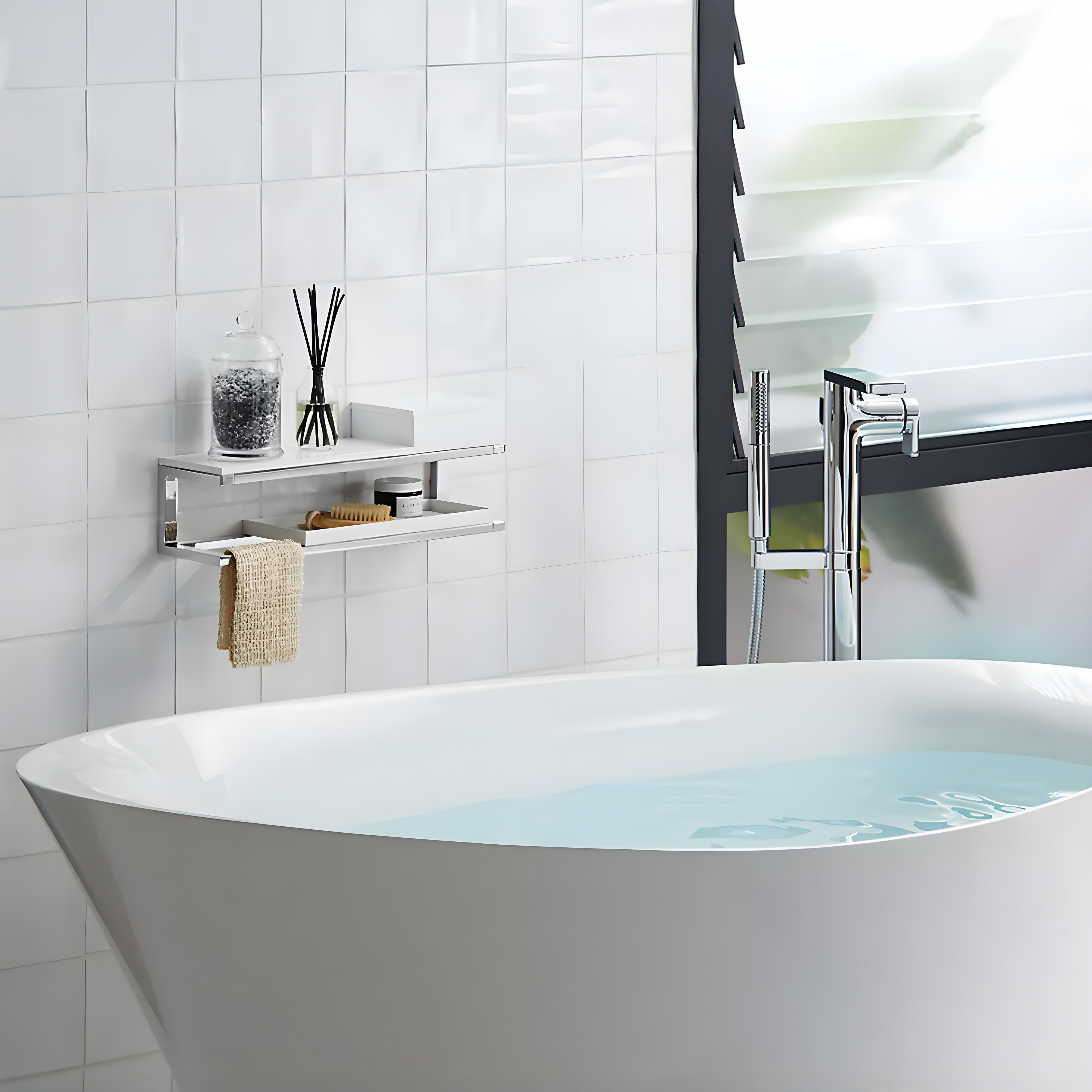 KOHLER VEIL LITHOCAST FREESTANDING BATHTUB GLOSS WHITE 1649MM