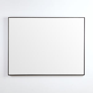 POSEIDON QUBIST RECTANGULAR MATTE BLACK FRAMED MIRROR 1200X900MM