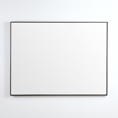 POSEIDON QUBIST RECTANGULAR MATTE BLACK FRAMED MIRROR 1200X900MM