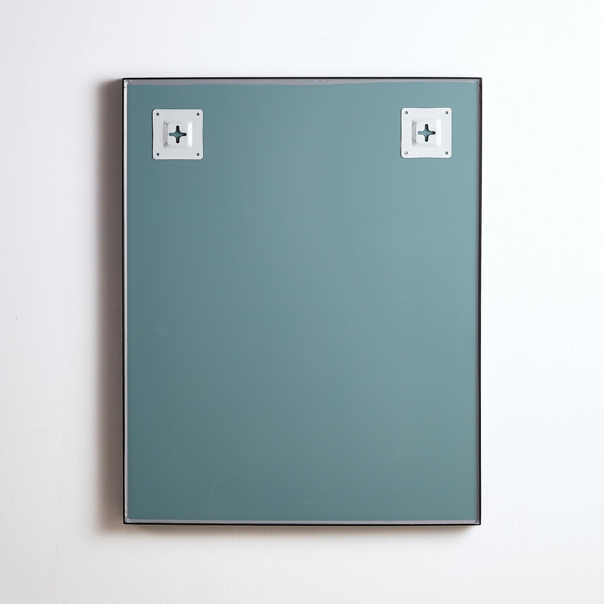 POSEIDON QUBIST RECTANGULAR MATTE BLACK FRAMED MIRROR 450X600MM