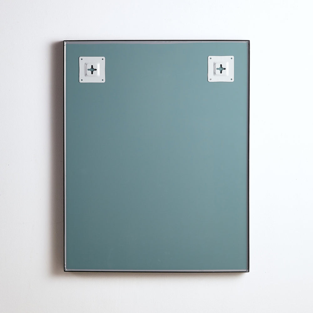 POSEIDON QUBIST RECTANGULAR MATTE BLACK FRAMED MIRROR 600X750MM