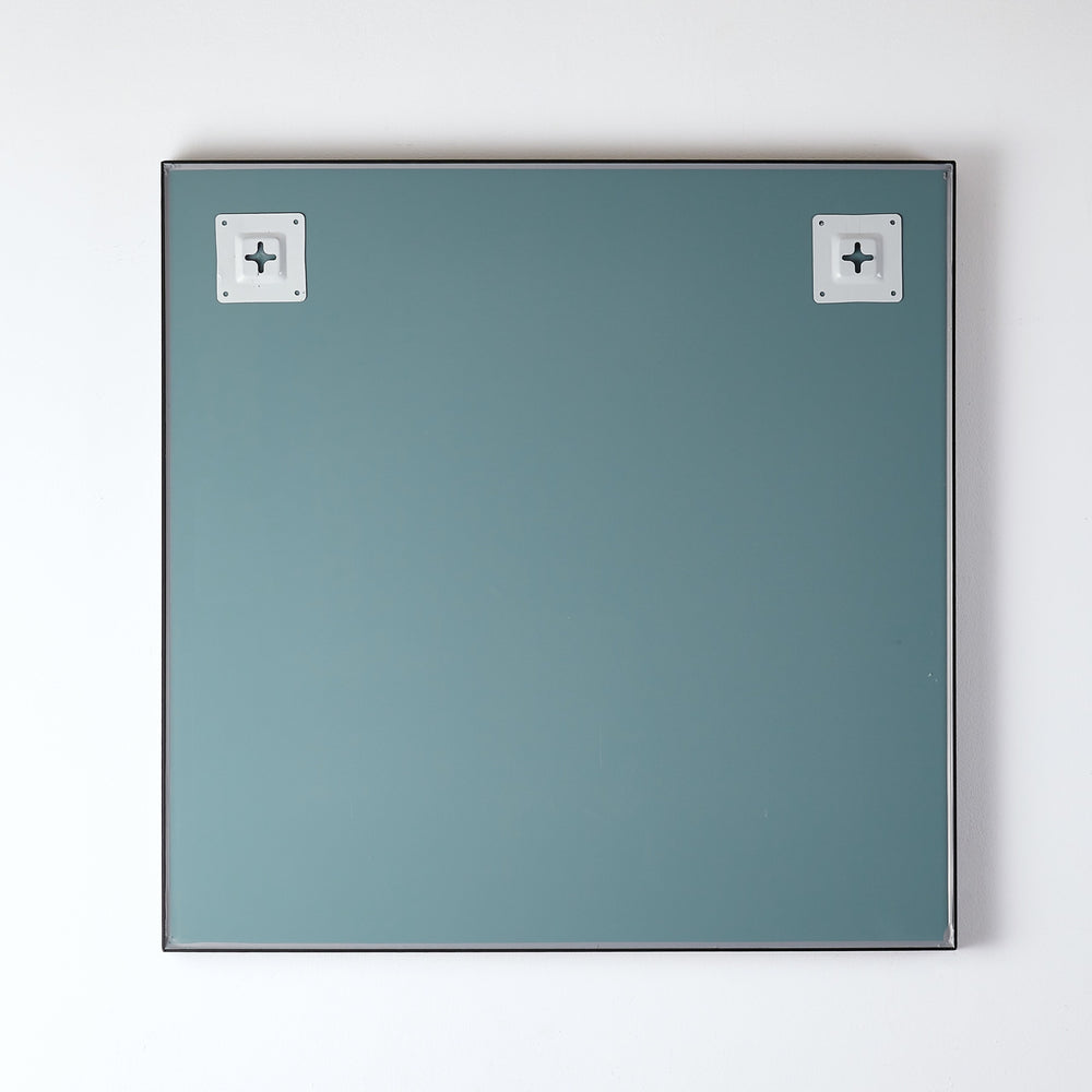 POSEIDON QUBIST SQUARE MATTE BLACK FRAMED MIRROR 750MM