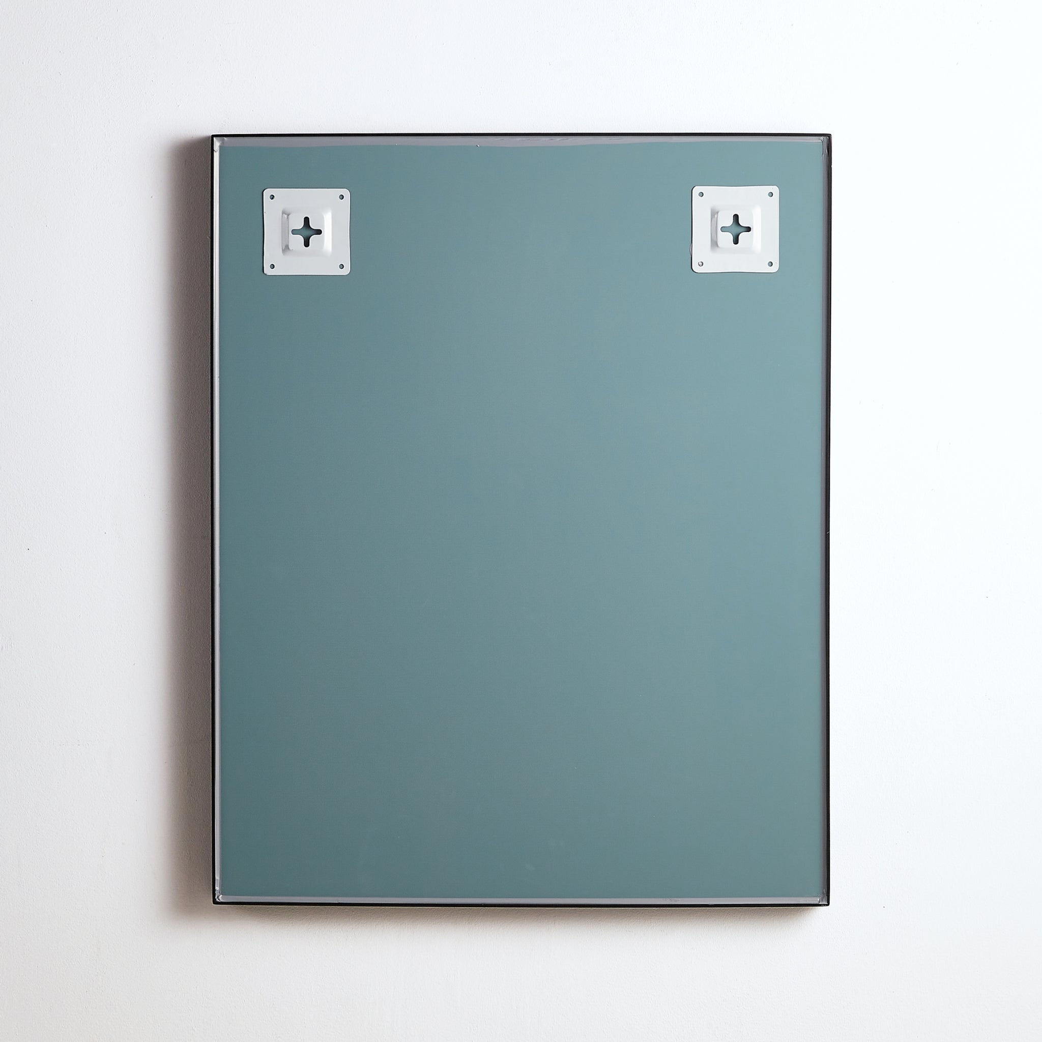 POSEIDON QUBIST RECTANGULAR MATTE BLACK FRAMED MIRROR 750X900MM