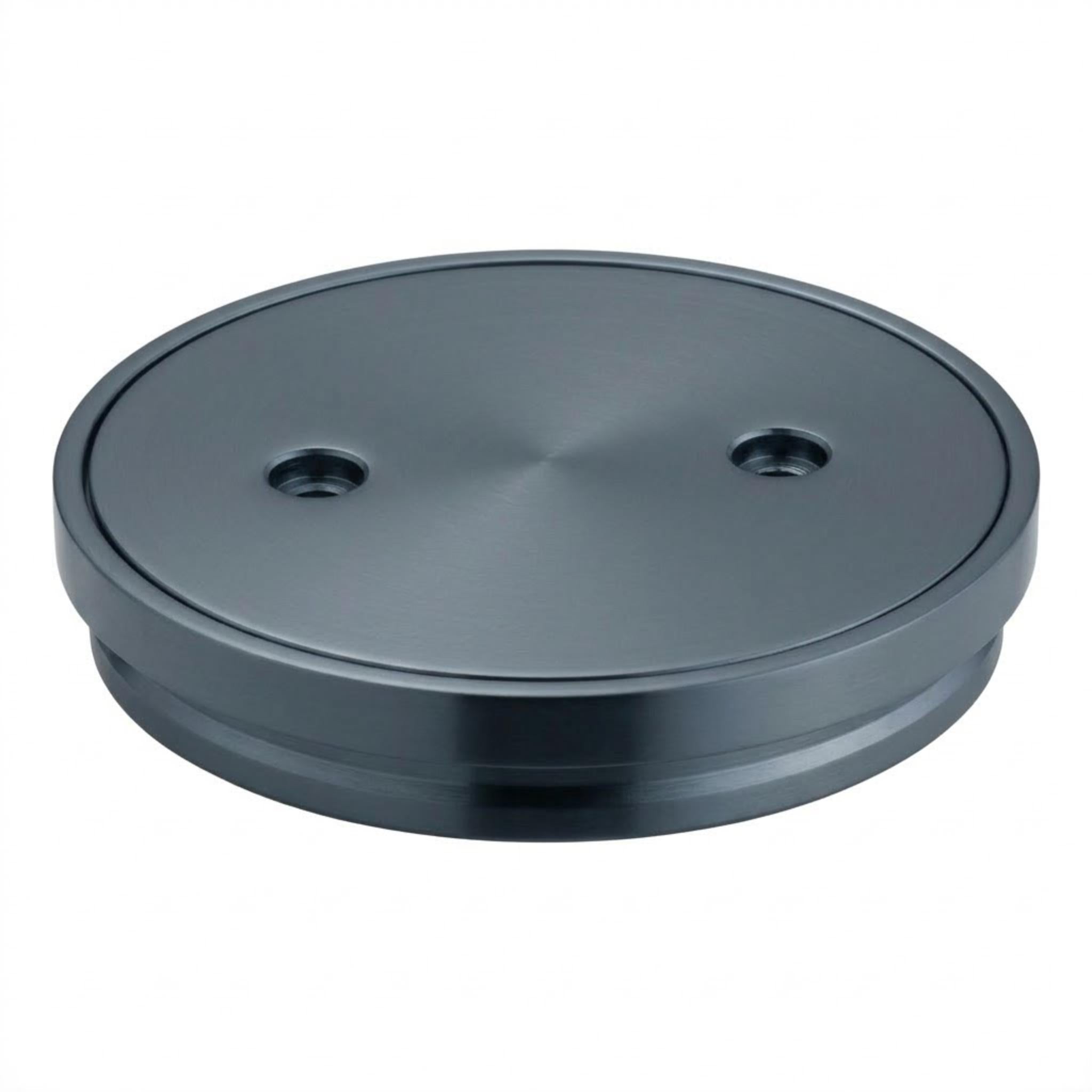 VITO ROUND FLOOR DRAIN WITH SOLID TOP GUN METAL