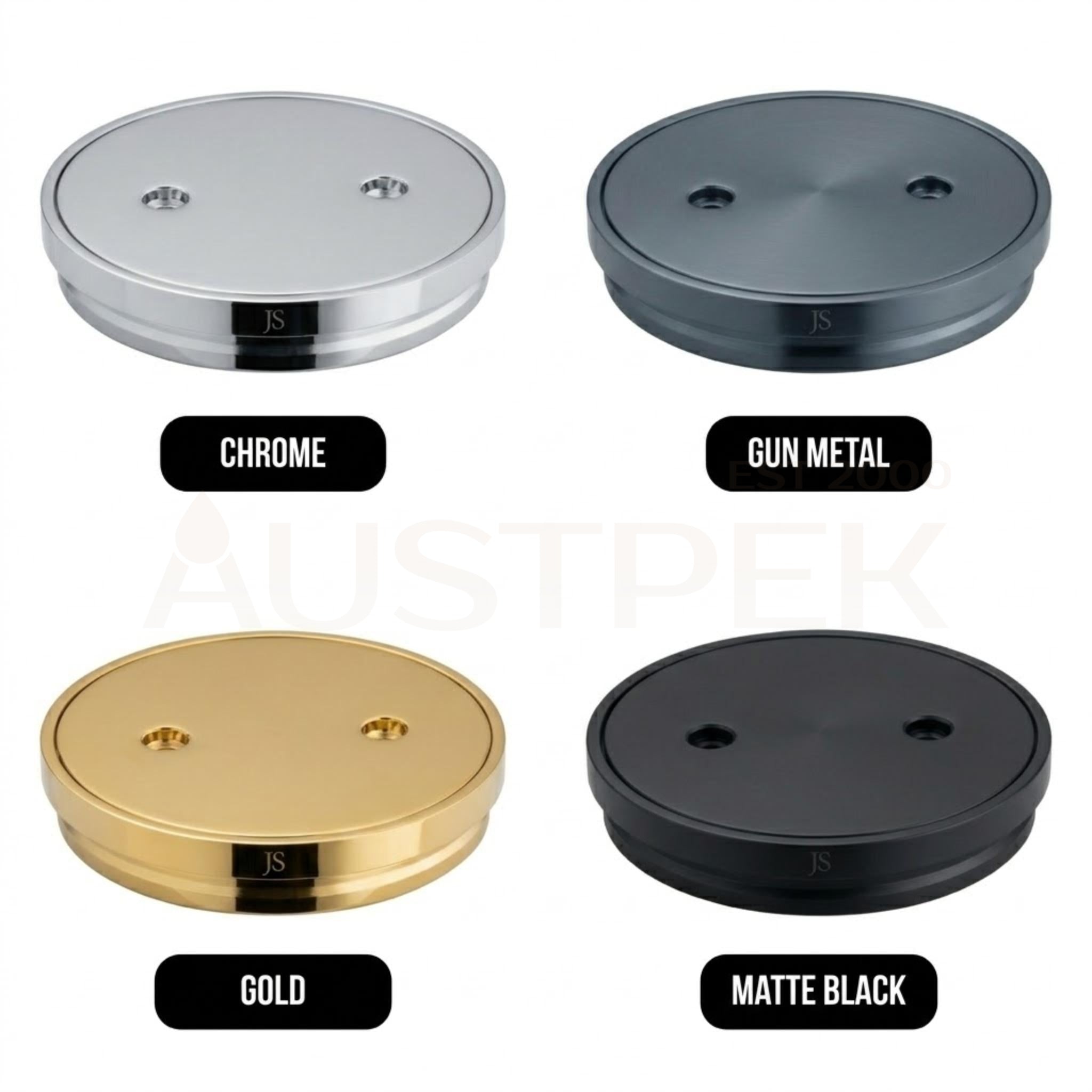 VITO ROUND FLOOR DRAIN WITH SOLID TOP CHROME