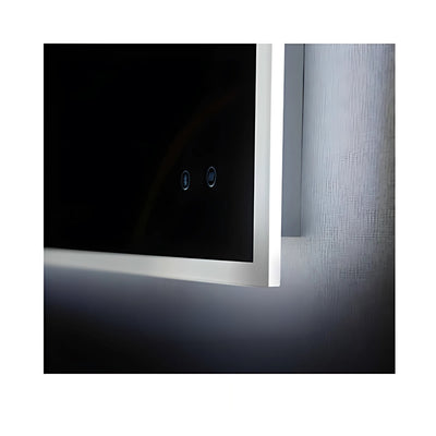 REMER KARA RECTANGLE FRAMELESS LED MIRROR W/ DEMISTER & BLUETOOTH SPEAKERS 1200X750MM