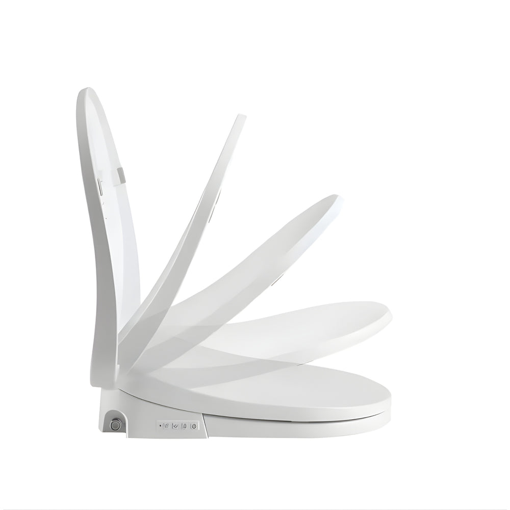 ZUMI KARE SMART BIDET SEAT WITH REMOTE CONTROL WHITE D-SHAPE