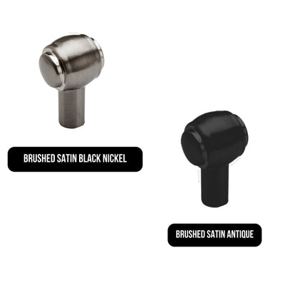 MODULR KNOB HANDLE 21MM BRUSHED SATIN BLACK NICKEL