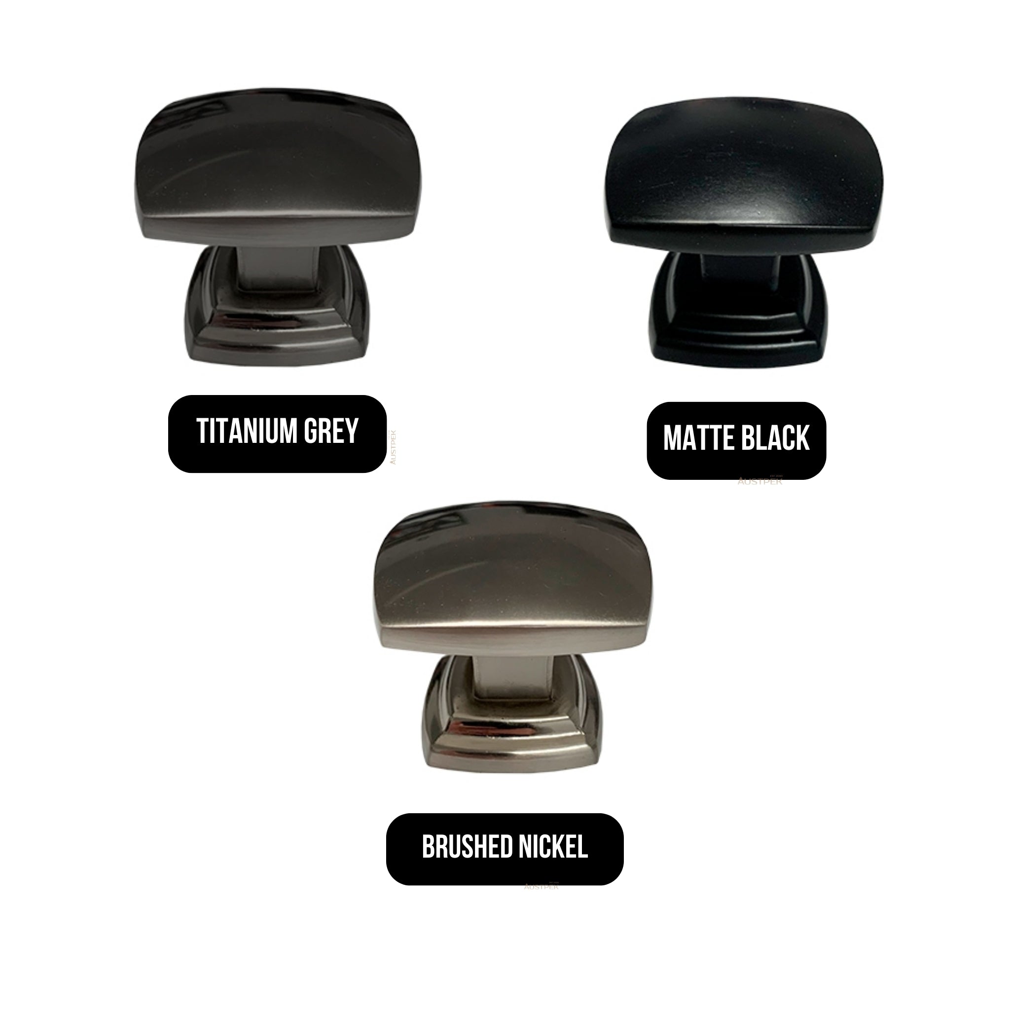 MODULR KNOB HANDLE 43MM MATTE BLACK