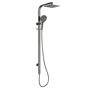 LINSOL OCEANJET TWIN SHOWER WITH LONG RAIL 1271MM GUN METAL