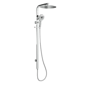 LINSOL OCEANJET ROUND HEAD TWIN SHOWER 1271MM CHROME