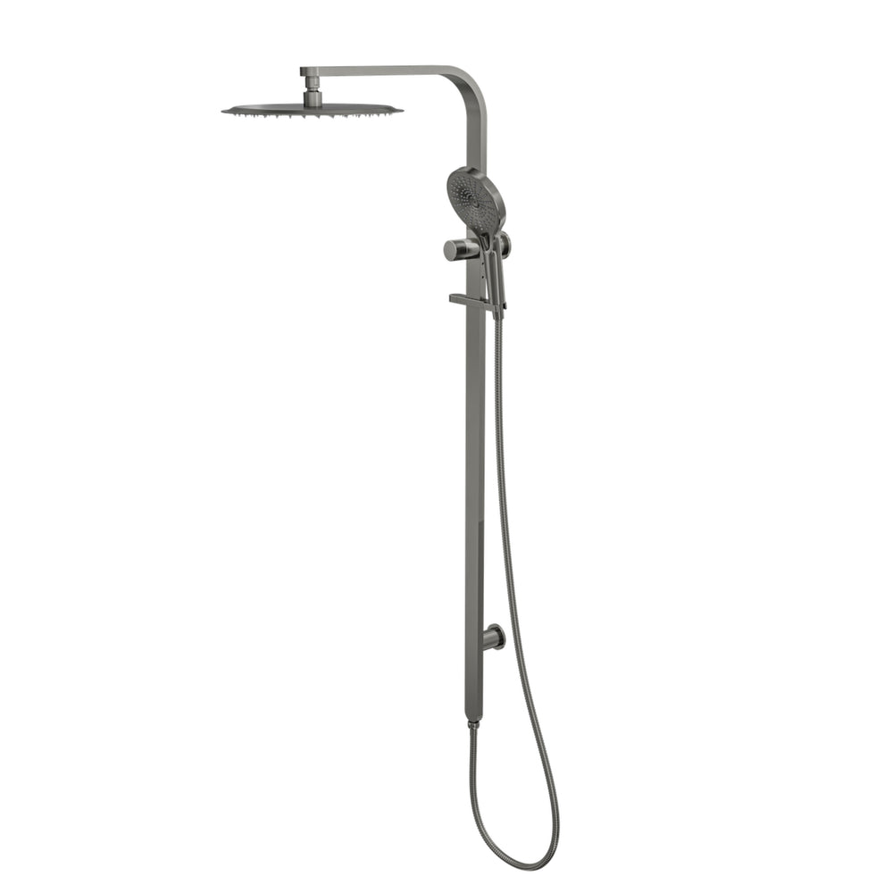 LINSOL OCEANJET ROUND HEAD TWIN SHOWER 1271MM 1271MM GUN METAL