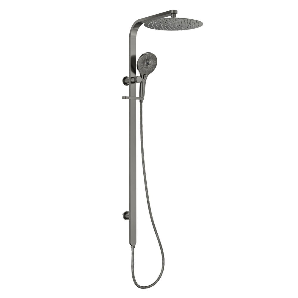 LINSOL OCEANJET ROUND HEAD TWIN SHOWER 1271MM 1271MM GUN METAL